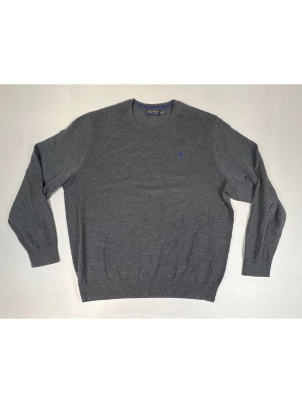 Polo Golf Ralph Lauren Men's XXL Sweater Gray Pullover Long Sleeve Crew Neck